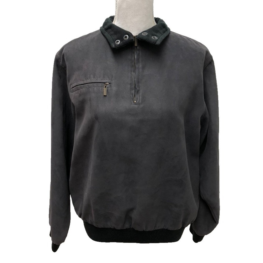 Vintage Tehama Nancy Haley Pullover Jacket Black Outdoor Gorpcore Womens Medium
